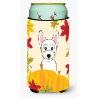 "Caroline's Treasures BB2032TBC ""Westie Thanksgiving"" Tall Boy Hugger Koozie, Multicolor"