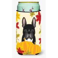 "Caroline's Treasures BB2033TBC ""French Bulldog Thanksgiving"" Tall Boy Hugger Koozie, Multicolor"