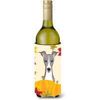 "Caroline's Treasures BB2042LITERK ""Italian Greyhound Thanksgiving"" Wine Bottle Hugger Koozie, 750ml, Multicolor"