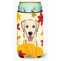 "Caroline's Treasures BB2058TBC ""Golden Retriever Thanksgiving"" Tall Boy Hugger Koozie, Multicolor"