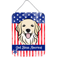 "Caroline's Treasures Golden Retriever Wall or Door Hanging Prints BB2135DS1216, 16HX12W, Multicolor"