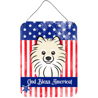 "Caroline's Treasures Pomeranian Wall or Door Hanging Prints BB2137DS1216, 16HX12W, Multicolor"