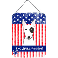 "Caroline's Treasures Bull Terrier Wall or Door Hanging Prints BB2139DS1216, 16HX12W, Multicolor"