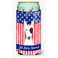 "Caroline's Treasures BB2139TBC ""Bull Terrier"" Tall Boy Hugger Koozie, Multicolor"