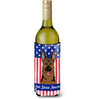 "Caroline's Treasures BB2141LITERK ""German Shepherd"" Wine Bottle Hugger Koozie, 750ml, Multicolor"