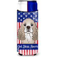 "Caroline's Treasures BB2146MUK ""Cocker Spaniel Michelob Ultra Koozies for Slim Cans, Multicolor"