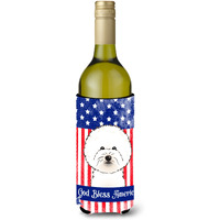 "Caroline's Treasures BB2147LITERK ""Bichon Frise"" Wine Bottle Hugger Koozie, 750ml, Multicolor"