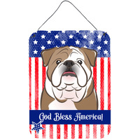 "Caroline's Treasures English Bulldog Wall or Door Hanging Prints BB2149DS1216, 16HX12W, Multicolor"