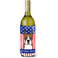 "Caroline's Treasures BB2153LITERK ""Boxer"" Wine Bottle Hugger Koozie, 750ml, Multicolor"