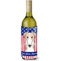 "Caroline's Treasures BB2158LITERK ""Borzoi"" Wine Bottle Hugger Koozie, 750ml, Multicolor"