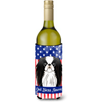 "Caroline's Treasures BB2160LITERK ""Japanese Chin"" Wine Bottle Hugger Koozie, 750ml, Multicolor"