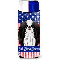 "Caroline's Treasures BB2160MUK ""Japanese Chin Michelob Ultra Koozies for Slim Cans, Multicolor"