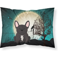 "Caroline's Treasures Halloween Scary French Bulldog Brindle Fabric Standard Pillowcase BB2199PILLOWCASE, Multicolor"