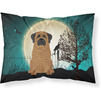 "Caroline's Treasures Halloween Scary Mastiff Brindle Fabric Standard Pillowcase BB2205PILLOWCASE, Multicolor"