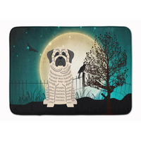 "Caroline's Treasures Halloween Scary Mastiff Brindle White Floor Mat, 19"" x 27"", Multicolor"