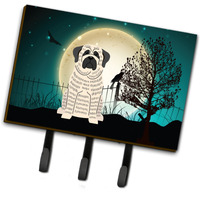 "Caroline's Treasures Halloween Scary Mastiff Brindle White Leash or Key Holder BB2206TH68, Triple"