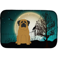 "Caroline's Treasures Halloween Scary Mastiff Dish Drying Mat, 14"" x 21"""