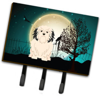 "Caroline's Treasures Halloween Scary Lowchen Leash or Key Holder BB2209TH68, Triple"