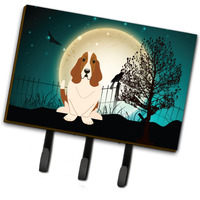 "Caroline's Treasures Halloween Scary Basset Hound Leash or Key Holder BB2211TH68, Triple"