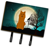 "Caroline's Treasures Halloween Scary Karelian Bear Dog Leash or Key Holder BB2212TH68, Triple, Multicolor"