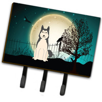 "Caroline's Treasures Halloween Scary West Siberian Laika Spitz Leash or Key Holder BB2215TH68, Triple, Multicolor"