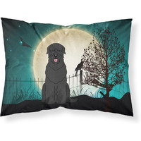 Caroline's Treasures Halloween Scary Black Russian Terrier Fabric Standard Pillowcase BB2216PILLOWCASE