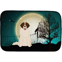 "Caroline's Treasures Halloween Scary Moscow Watchdog Dish Drying Mat, 14"" x 21"""