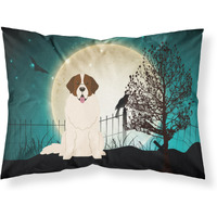 "Caroline's Treasures Halloween Scary Moscow Watchdog Fabric Standard Pillowcase BB2217PILLOWCASE, Multicolor"