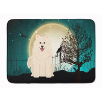 "Caroline's Treasures Halloween Scary Samoyed Floor Mat, 19"" x 27"", Multicolor"