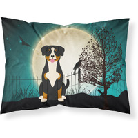 "Caroline's Treasures Halloween Scary Entlebucher Fabric Standard Pillowcase BB2228PILLOWCASE, Multicolor"