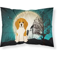 Caroline's Treasures Halloween Scary Beagle Tricolor Fabric Standard Pillowcase BB2230PILLOWCASE