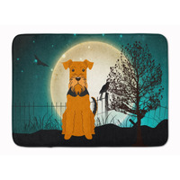 "Caroline's Treasures Halloween Scary Airedale Floor Mat, 19"" x 27"", Multicolor"