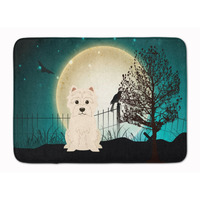 "Caroline's Treasures Halloween Scary Westie Floor Mat, 19"" x 27"", Multicolor"