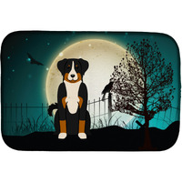 "Caroline's Treasures Halloween Scary Appenzeller Sennenhund Dish Drying Mat, 14"" x 21"""