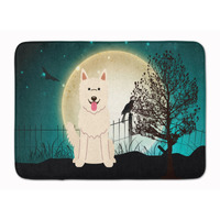 "Caroline's Treasures Halloween Scary White German Shepherd Floor Mat, 19"" x 27"", Multicolor"