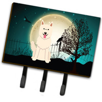 "Caroline's Treasures Halloween Scary White German Shepherd Leash or Key Holder BB2235TH68, Triple"