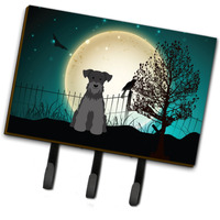 "Caroline's Treasures Halloween Scary Miniature Schanuzer Black Leash or Key Holder BB2241TH68, Triple"