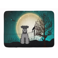 "Caroline's Treasures Halloween Scary Miniature Schanuzer Floor Mat, 19"" x 27"", Multicolor"