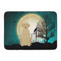 "Caroline's Treasures Halloween Scary Yellow Labrador Floor Mat, 19"" x 27"", Multicolor"
