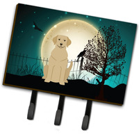 "Caroline's Treasures Halloween Scary Yellow Labrador Leash or Key Holder BB2245TH68, Triple"