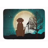 "Caroline's Treasures Halloween Scary Chocolate Labrador Floor Mat, 19"" x 27"", Multicolor"
