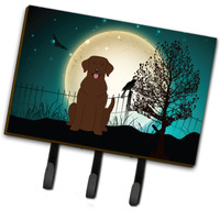"Caroline's Treasures Halloween Scary Chocolate Labrador Leash or Key Holder BB2246TH68, Triple"