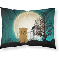 Caroline's Treasures Halloween Scary Glen of Imal Tan Fabric Standard Pillowcase BB2250PILLOWCASE