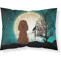"Caroline's Treasures Halloween Scary Irish Water Spaniel Fabric Standard Pillowcase BB2253PILLOWCASE, Multicolor"