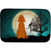 "Caroline's Treasures Halloween Scary Irish Setter Dish Drying Mat, 14 x 21"