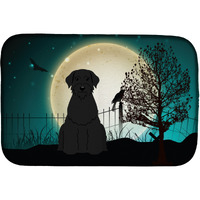 "Caroline's Treasures Halloween Scary Giant Schnauzer Dish Drying Mat, 14"" x 21"""