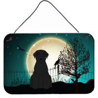 "Caroline's Treasures Halloween Scary Giant Schnauzer Wall or Door Hanging Prints BB2256DS812, 8"" x 12"", Multicolor"