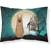 "Caroline's Treasures Halloween Scary German Shepherd Fabric Standard Pillowcase BB2257PILLOWCASE, Multicolor"