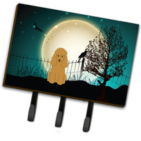 "Caroline's Treasures Halloween Scary Poodle Tan Leash or Key Holder BB2259TH68, Triple"