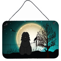 "Caroline's Treasures Halloween Scary Bouvier des Flandres Wall or Door Hanging Prints BB2264DS812, 8"" x 12"""